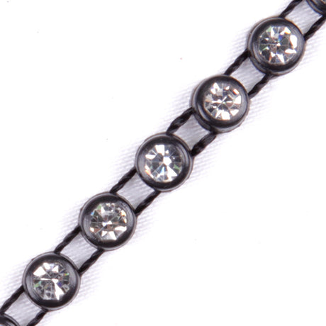 Black/Crystal Plastic & Glass