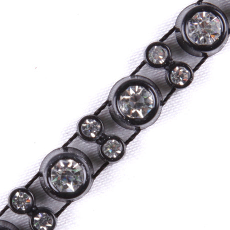 Black/Crystal Plastic & Glass