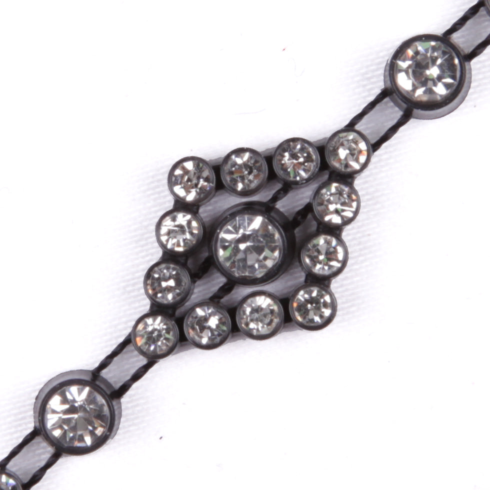 Black/Crystal Plastic & Glass