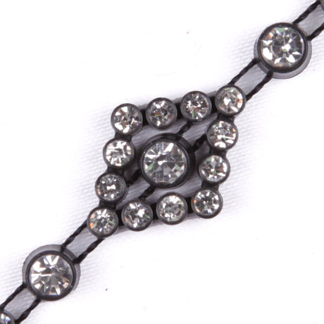 Black/Crystal Plastic & Glass