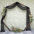 Cheesecloth Arch Drape Curtain Panel Black