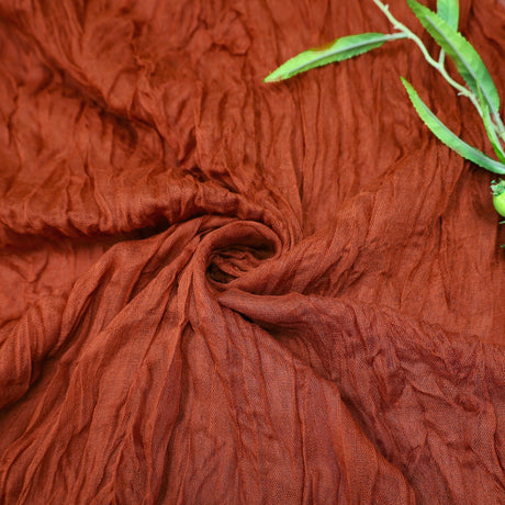 Gauze Cheesecloth Drape Curtain 20 ft x 38 in Rust/Burnt Orange