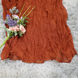 Gauze Cheesecloth Drape Curtain 20 ft x 38 in Rust/Burnt Orange