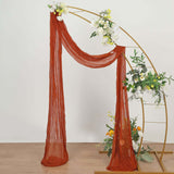 Gauze Cheesecloth Drape Curtain 20 ft x 38 in Rust/Burnt Orange