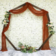Gauze Cheesecloth Drape Curtain 20 ft x 38 in Rust/Burnt Orange