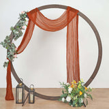 Gauze Cheesecloth Drape Curtain 20 ft x 38 in Rust/Burnt Orange