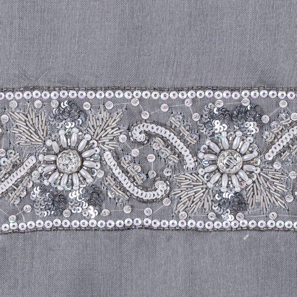 Multi Stone Elaborate Beaded Trim