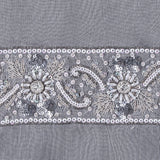 Multi Stone Elaborate Beaded Trim