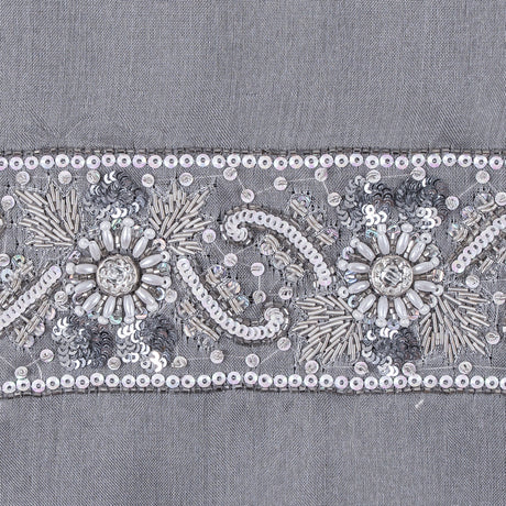 Multi Stone Elaborate Beaded Trim