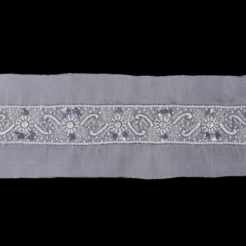 Multi Stone Elaborate Beaded Trim
