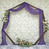 Cheesecloth Arch Drape Curtain Panel 20 ft x 38 in Regency Purple