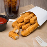 Brakebush Gold'N'Spice Chik'N Fry Stix Fully Cooked Breaded Chicken Breast Strips 5 lb. - 2/Case