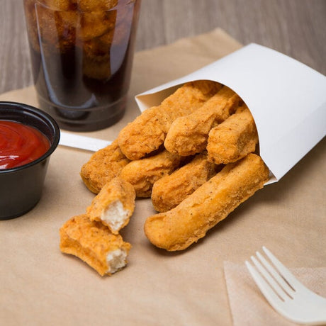 Brakebush Gold'N'Spice Chik'N Fry Stix Fully Cooked Breaded Chicken Breast Strips 5 lb. - 2/Case