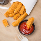 Brakebush Gold'N'Spice Chik'N Fry Stix Fully Cooked Breaded Chicken Breast Strips 5 lb. - 2/Case