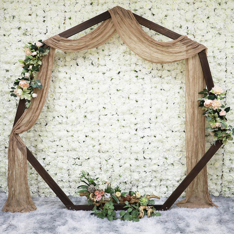 Cheesecloth Wedding Arch Drape