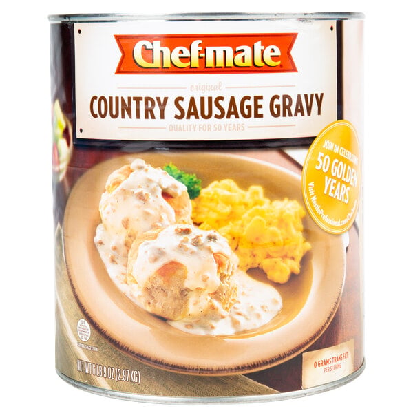 Chef-Mate #10 Can Country Sausage Gravy - 6/Case