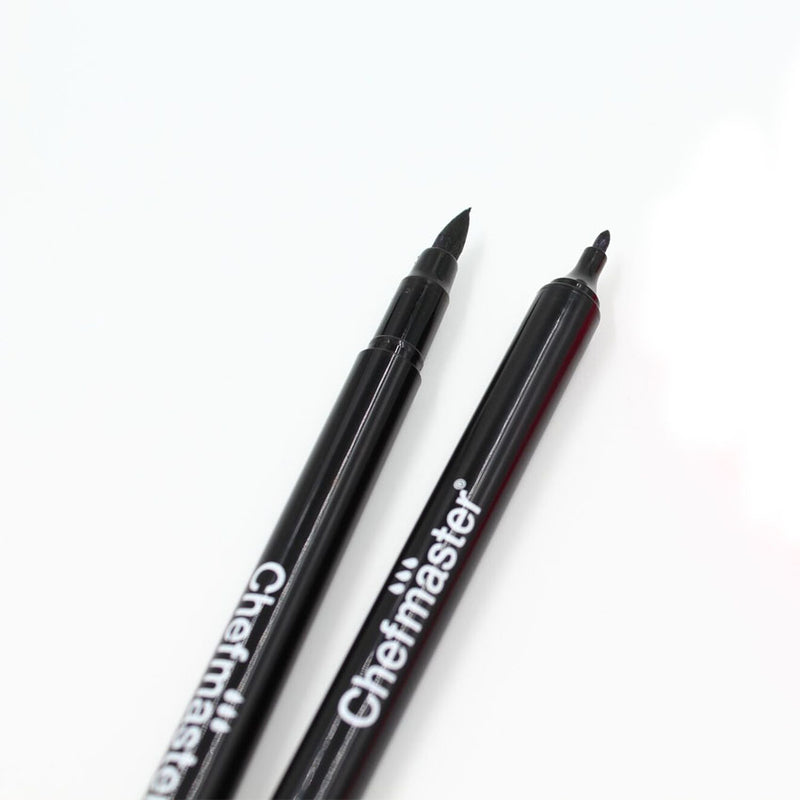 Chefmaster Edible Black Decorating Pens, Set of 2