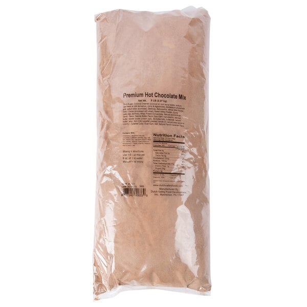 A Touch of Dutch Bag of Premium Hot Chocolate Mix 5 lb. - 2/Case