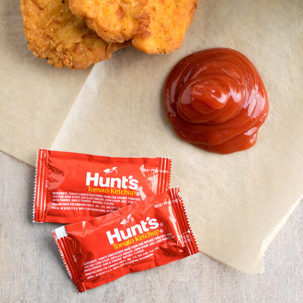 Hunt's Tomato Ketchup 9 Gram Portion Packets - 1,000/Case