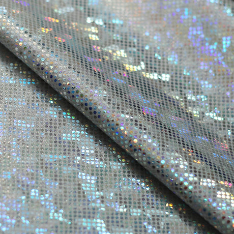 B'Dazzled Holo Nylon Spandex Fabric - Assorted Colors, Hologram Finish, 58/60" Width (1 Yard)