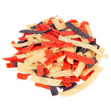 Fresh Gourmet Tri-Color Tortilla Strips 1 lb. Bag - 10/Case