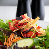 Fresh Gourmet Tri-Color Tortilla Strips 1 lb. Bag - 10/Case