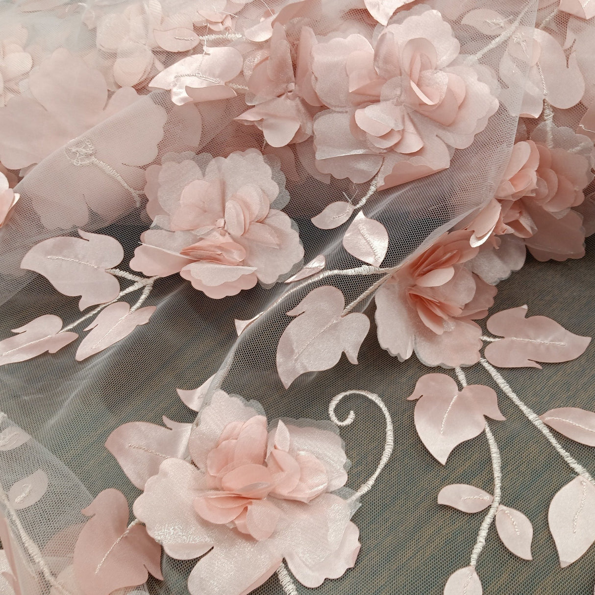 3D Floral Lace Fabric 60" Wide