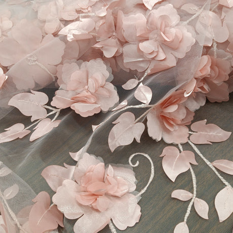 3D Floral Lace Fabric 60" Wide