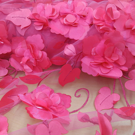 3D Floral Lace Fabric 60" Wide
