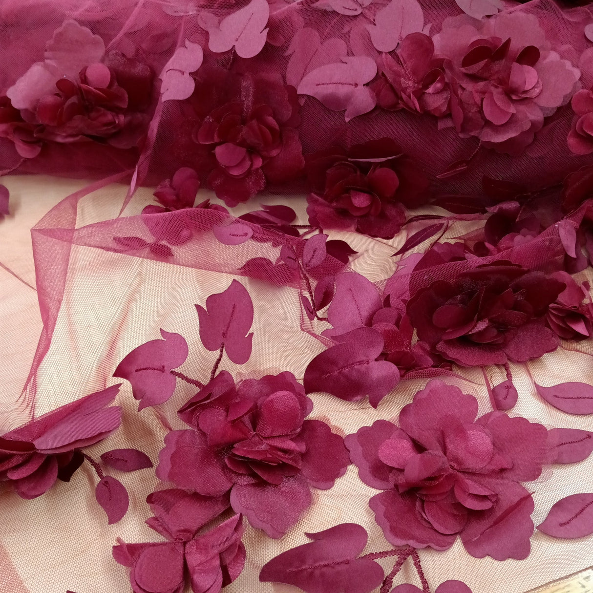 3D Floral Lace Fabric 60" Wide