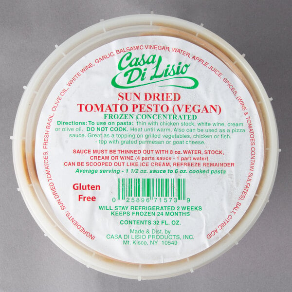 Casa Di Lisio 32 fl. oz. Sun Dried Tomato Pesto Concentrate - 2/Case