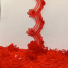 Beaded Lace Trimming on Organza
