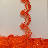 Beaded Lace Trimming on Organza