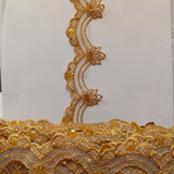 Beaded Lace Trimming on Organza