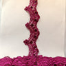 Beaded Lace Trimming on Polyester Organza
