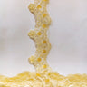 Beaded Lace Trimming on Polyester Organza 2.25"