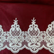 Beaded Lace Trimming on Polyester Organza