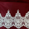 Beaded Lace Trimming on Polyester Organza