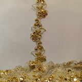 Beaded Corded Lace Trimming