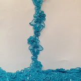 Beaded Corded Lace Trim 2" Polyester