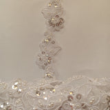 Beaded Corded Lace Trim 2" Polyester