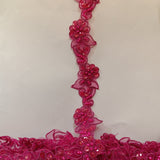 Beaded Corded Lace Trim 2" Polyester