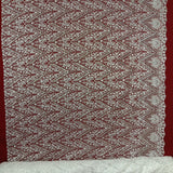 1 Yard Ivory Beaded and Sequined Lace Fabric Embroidered on 100 Percent Polyester Net Mesh 52 Inch Width