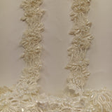 Beaded Lace Trimming on Organza