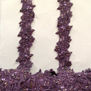 Beaded Lace Trimming on Polyester Organza