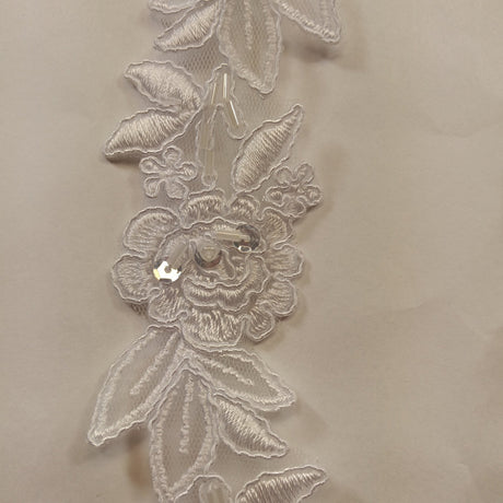 Beaded Corded Lace Trimming