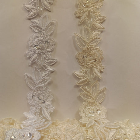 Beaded Corded Lace Trimming