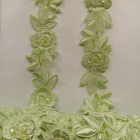 Beaded Corded Lace Trimming