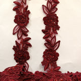 Beaded Corded Lace Trim 100% Polyester 1.5"