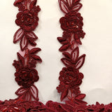 Beaded Corded Lace Trim 100% Polyester 1.5"